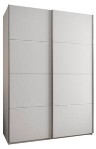 Armoire Lux 1 Argenté - Blanc - Largeur : 170 cm