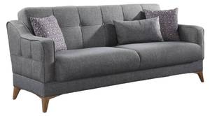 3-Sitzer Schlafsofa  Juan Grau - Holzwerkstoff - 207 x 92 x 82 cm