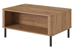 Table basse SANTI Beige - Bois manufacturé - Matière plastique - 90 x 44 x 60 cm