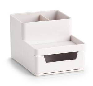 Utensilien-Organizer, Kunststoff, grau Grau - Kunststoff - 16 x 10 x 12 cm