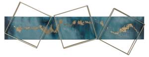 Wanddeko Metall Triton's Lifeblood Blau - Metall - 120 x 40 x 6 cm