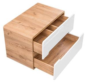 Schrank unter waschbecken ARUBA CUW80 1D Weiß - Holzwerkstoff - Kunststoff - 80 x 53 x 46 cm