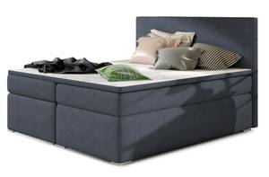 Boxspringbett FLORELLA Blau - Breite: 180 cm