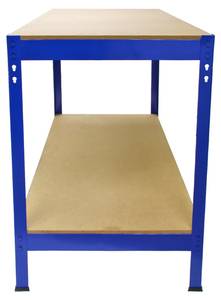 Q-Rax Werkbank Blau - Metall - 120 x 90 x 60 cm