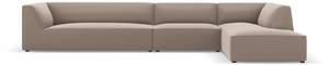 modulares Ecksofa RUBY 5 Sitzplätze Braun