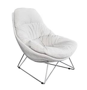 Fauteuil relax AVON Tissu Blanc crème