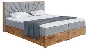 Boxspringbett Lofty 7 Grau - Breite: 169 cm - H4