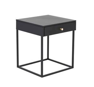 Table de chevet Bakal Noir - Noir brillant