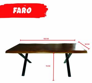 ESSTISCH FARO Tiefe: 150 cm