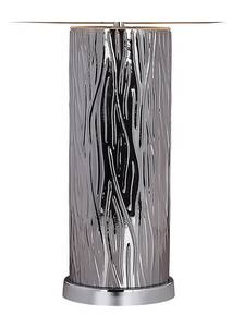 Lampe à poser verre abat-jour taupe LISA Gris - Verre - 35 x 73 x 35 cm