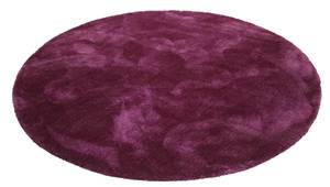 Hochflorteppich relaxx Pink - Violett - 120 x 120 cm - Durchmesser: 120 cm