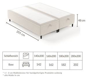 Polsterbett Prime Braun - Breite: 140 cm