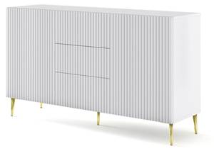 Sideboard RAVENNA B SB150 2D3D Gold - Weiß