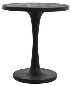 Table d'appoint BICABA Imitation frêne noir - Noir - 50 x 55 x 50 cm