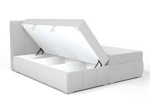 Boxspringbett Doppelbett Bett Kaspian Hellgrau - Tiefe: 200 cm