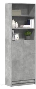 Highboard mit LED-Beleuchtung DE6589 Grau - Holzwerkstoff - 33 x 200 x 69 cm