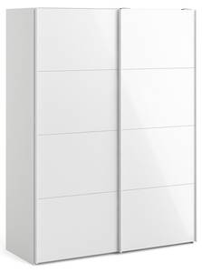 Schiebetürenschrank Veto B150 Weiß - Holz teilmassiv - 150 x 201 x 61 cm