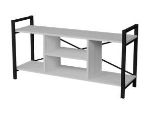 Lowboard 91034 Weiß - Holzwerkstoff - Metall - 120 x 60 x 35 cm