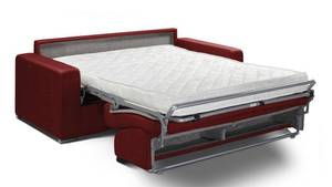 Canapé convertible PASSION matelas Largeur : 215 cm - Rouge