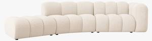 modulares Sofa LUPINE 5 Sitzplätze Hochglanz Beige