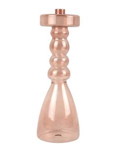Kerzenständer Pawn - Zartes Pink - Glas - 11 x 31 x 11 cm