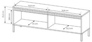 TV-Schrank Rebeca 153 2d Schwarz