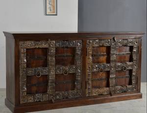 ALMIRAH Sideboard Braun - Massivholz - 180 x 90 x 45 cm