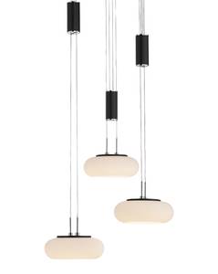 LED Pendellampe Q ETIENNE Smart Home Schwarz - Kunststoff - 35 x 200 x 350 cm