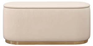 Ovaler Pouf Scarlett Beige