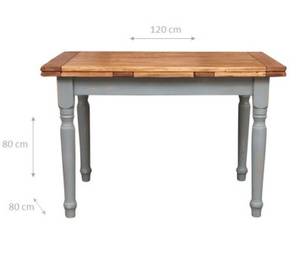 Table Extensible -Country style Marron - Gris