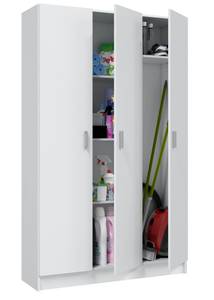 Großer Mehrzweckschrank Beaumont Weiß - Holzwerkstoff - 109 x 180 x 37 cm