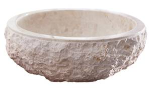 Waschbecken Scrula Beige - Stein - 45 x 45 x 17 cm