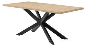 Table VEVIANO Beige - Bois manufacturé - 90 x 76 x 180 cm