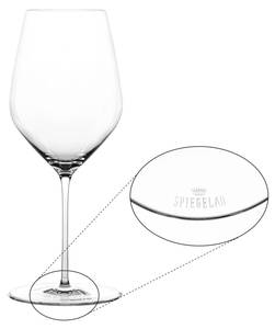 Bordeauxgläser Hi-Lite 6er Set + Tuch Glas - 10 x 25 x 10 cm