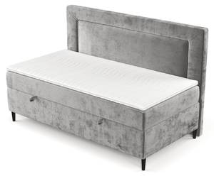 Boxspringbett Demi Grau - H2 - Tiefe: 90 cm