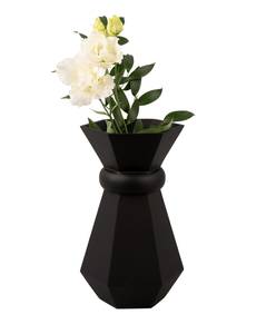 Vase déco Geo Queen Noir - Matière plastique - 15 x 25 x 15 cm