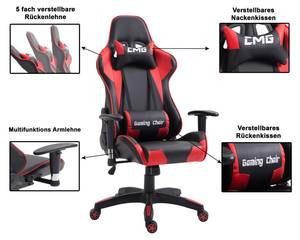 Gamingstuhl GAMING Schwarz - Rot