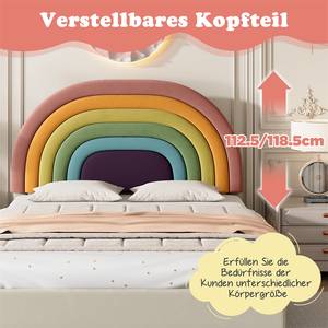 Polsterbett Regenbogen Ⅲ Beige - 140 x 206 cm