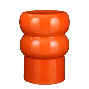 Table d'appoint Vendi Noir - Orange - 32 x 44 x 32 cm