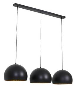 Suspension Jaicey - Noir/Or Noir - Métal - 33 x 25 x 120 cm