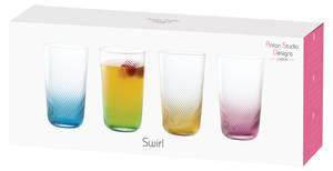 Swirl Hiball Becher 4er Set Glas - 9 x 14 x 9 cm