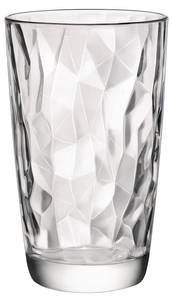 Highball-Glas Diamond 6er Set Naturfaser - 2 x 15 x 9 cm