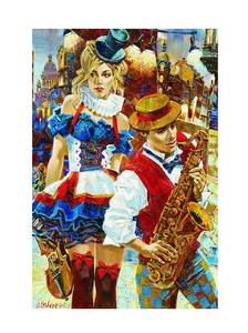 Puzzle Kabarett 2000 Teile Papier - 28 x 6 x 37 cm