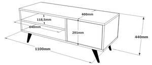 Fernsehschrank Nunk Braun - Holzwerkstoff - 40 x 44 x 110 cm