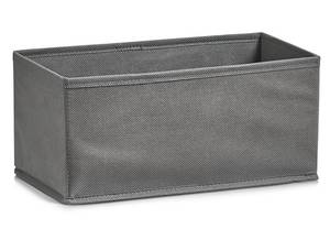 Aufbewahrungsbox, Vlies, grau Grau - Kunststoff - 28 x 13 x 14 cm