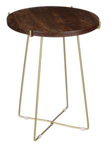 Table d'appoint Alec Marron - Bois massif - 43 x 55 x 43 cm