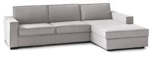 Sofa mit Halbinsel Perla Grau