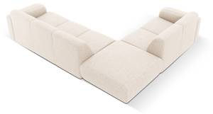 Ecksofa MOLINO 6 Sitzplätze Hochglanz Beige