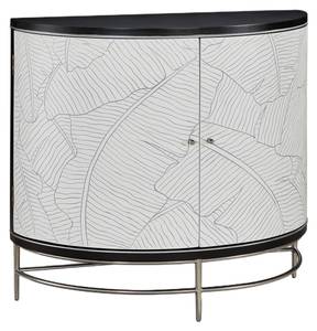 Buffet STILIG SB100 2D Noir - Bois manufacturé - Matière plastique - 100 x 87 x 42 cm