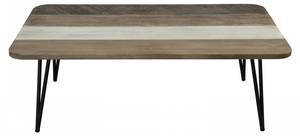 Rechteckiger Couchtisch aus Akazienholz Braun - Massivholz - 70 x 41 x 120 cm